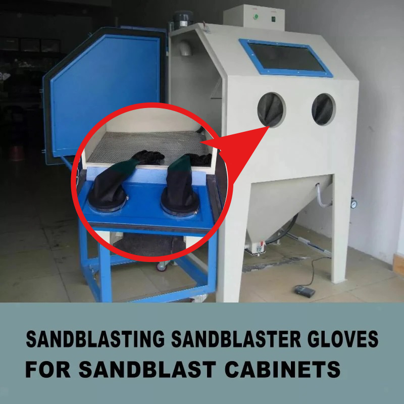 Sandblaster Cabinet - 1 Pair Heavy Duty Sandblasting Gloves