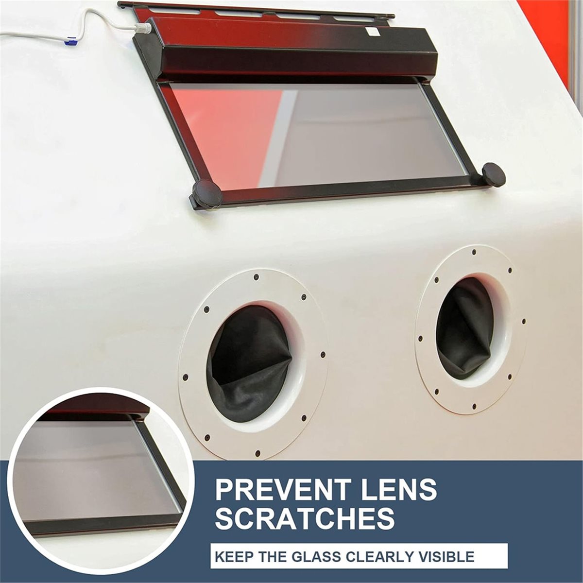 Sandblaster Cabinet - AT16 Abrasive Blasting Cabinet Lens Cover