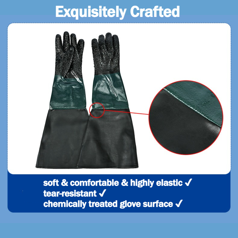 Rubber Sandblaster Gloves for  - Sandblaster Cabinet recension och pris