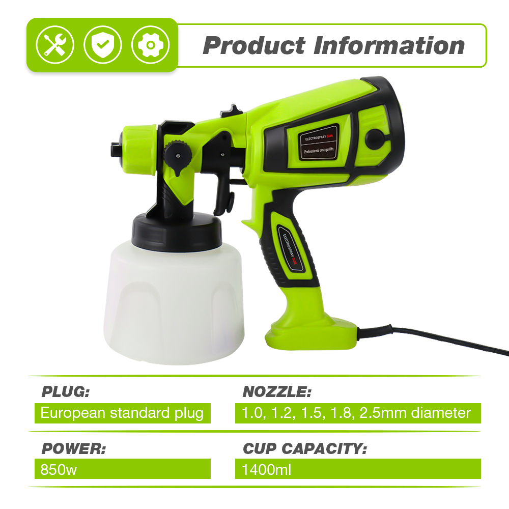 850W Electric Paint Spray Gun  - Heat Gun Paint Strip recension och pris