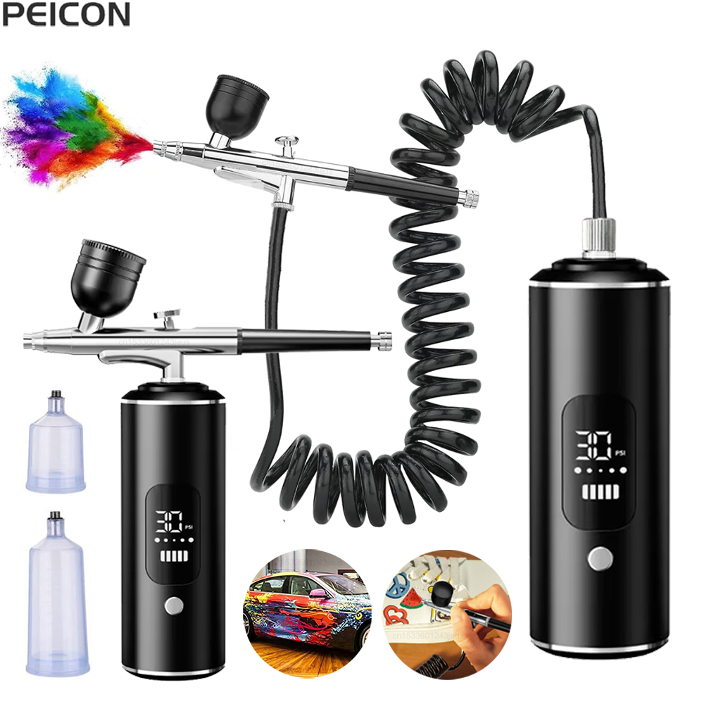 Airbrush with Compressor Porta - Heat Gun Paint Strip recension och pris