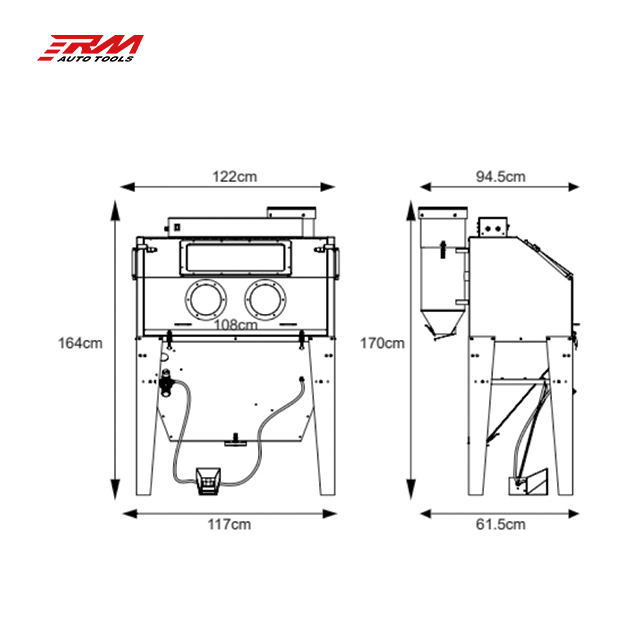 RM RF8023 Steel Car Surface Cl - Sandblaster Cabinet recension och pris
