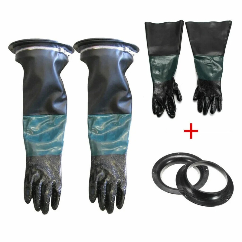 1 Pair Heavy Duty Sandblasting - Sandblaster Cabinet recension och pris