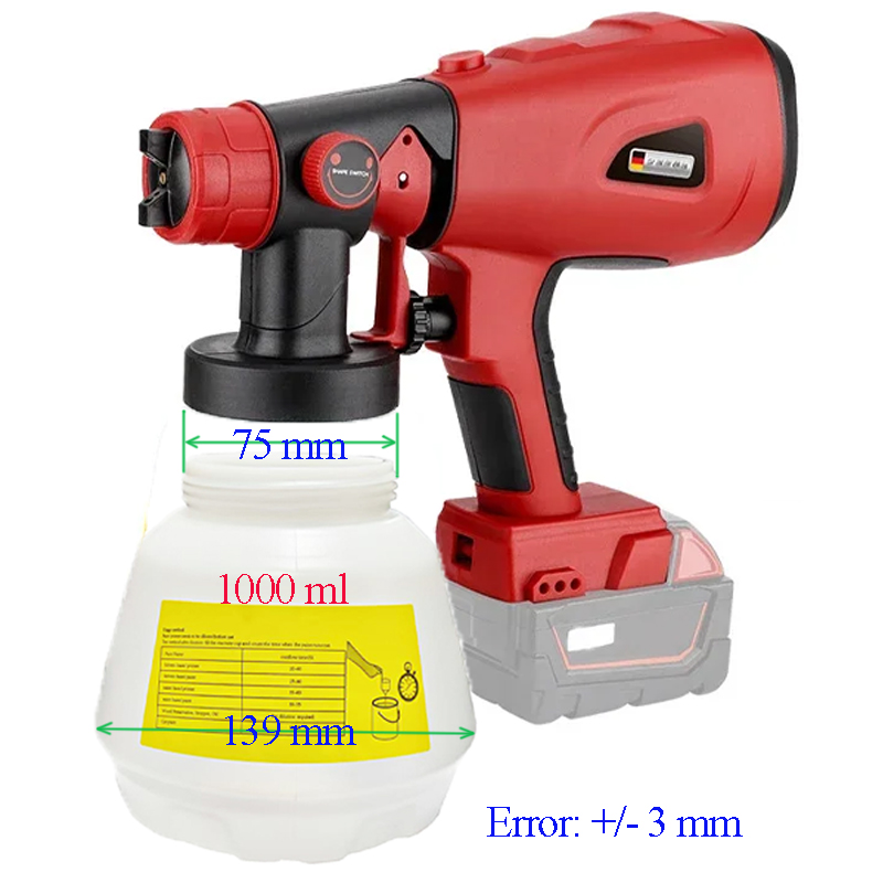 1000ml Electric Wireless Spray - Heat Gun Paint Strip recension och pris